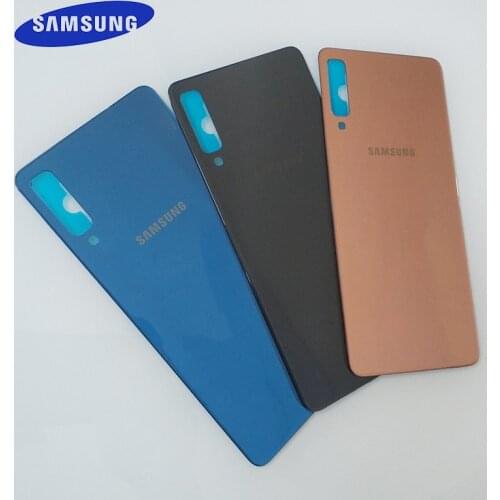 Samsung Galaxy A7 2018 Back Battery Cover A750 Glass Rear Door Housing Cover Replacement For Galaxy A750 A750F A750FN Back cover