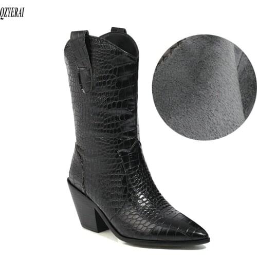 New arrival winter women shoes Mid-Calf boots women boots Fashion boots western female boots sexy snow boots Size 34-48