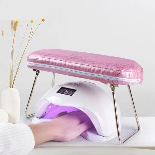 1 Pcs Nail Tool Hand Pillow Supportable Desktop Hand Pillow With Soft Leather Hand Holder Cushion Pad Table Manicure Tool