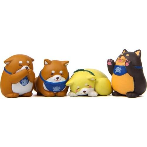 1pc Cartoon Japanese Shiba Inu Dog Action Figure Models Toys Micro Figurines Landscape Decoration Pet Dolls for Children Gifts