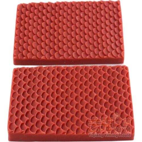 3D Mermaid Fish Snake Scale Lace Border Mat Cake Decorating Texture Silicone Molds Baking Tools Gumpaste Chocolate Moulds E941