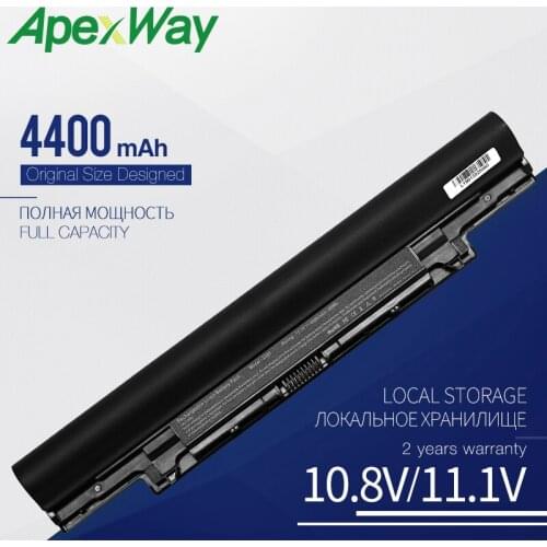 ApexWay 11.1V Laptop Battery for DELL V131 2 Series Latitude 3340 Series YFDF9 YFOF9 5MTD8 4400mAh 6 Cell