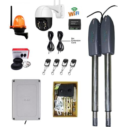 Automatic Gate Opener for Heavy Duty double Swing Gates Up to 16' Long or 600 lb (400kg Max) color kit Optional