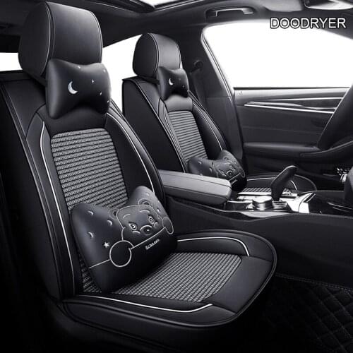 The (leather+silk) Car Seat Covers for Mazda 3 6 CX-5 CX7 323 626 M2 M3 M6 Axela Familia cars accessories-styling auto protector