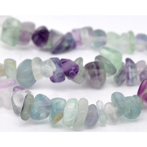 DoreenBeads Created Fluorite Gem stone Beads 5x2mm-10x5mm 87cm long, sold per packet of 2 strands (B11231), yiwu