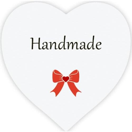 DouxArt 100Pcs Handmade Stickers, 38MM Marriage Baptism Communion Wedding Celebration Hand Made Gift Labels Seals Q007