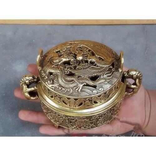 Los adornos de incienso de cobre de DRAGÓN DE BRONCE al por mayor suministros de incienso de aromaterapia regalo decorativo dec