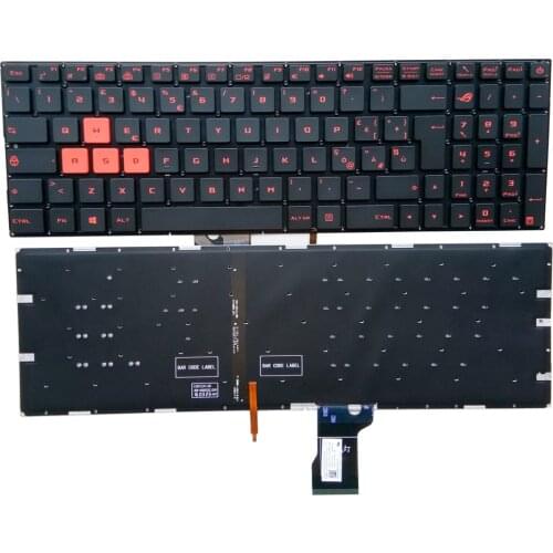 OVY IT LA SP backlit laptop keyboard for Asus Italian Spanish 0KNB0-6821LA00 0KN0-TD4LA13 0KNB0-662PSP00 9Z.N8SBU.C0S