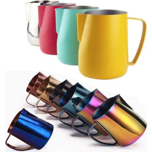 Stainless Steel Milk Frothing Pitcher Espresso Coffee Barista Craft Latte Cup Cappuccino Milk Jug Cream Frother Pitcher Maker