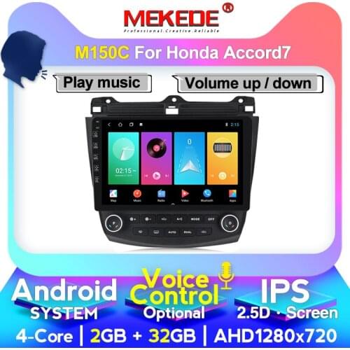 MEKEDE 1024X600 4G+64G Android 4G Car Radio Multimedia Player For Honda Accord 7 2003-2007 Navigation GPS Auto 2 din no dvd