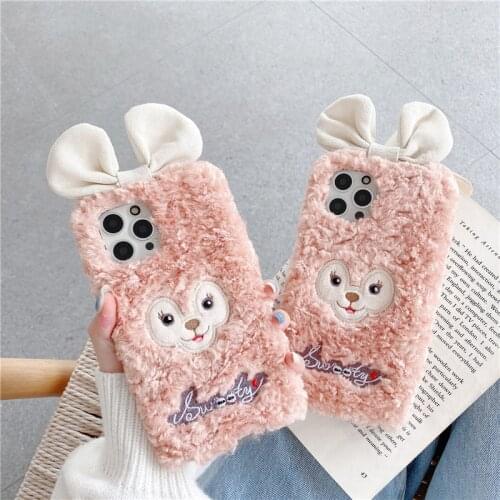 Plush Fur Bowknot Phone Case For Xiaomi Mi Note10 11 Ultra 10 Pro 9 8 Lite 9T Poco C3 F3 F2 F1 Redmi 5 Plus 6 6A K40 Soft Covers