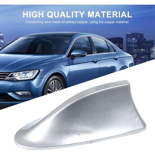 New Car Exterior Roof Shark Fin Adhesive Sticker Antenna Signal Radio Aerial Universal Shark Fin Car Styling Decoration