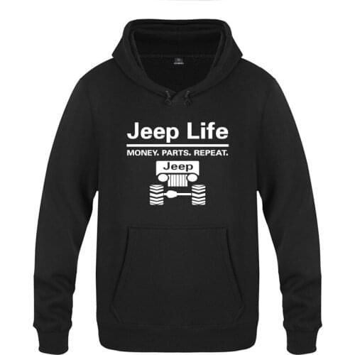 Car Life - Money Parts Repeat Novelty Creative Hoodies Men Fashion Mens Long Sleeve Pullover Fleece Hooded Sweatshirts