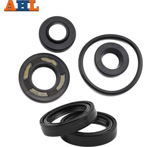 AHL Motorcycle Front & Rear FORK DAMPER OIL SEAL For Yamaha TTR250 TTR 250 Shock absorber