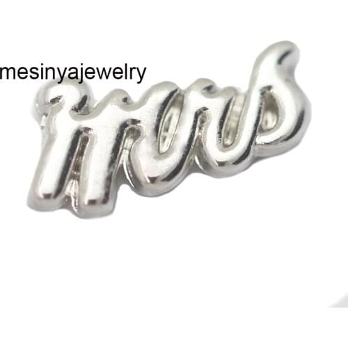 10pcs New Arrival Mrs Custom Floating Charms For Glass Locket