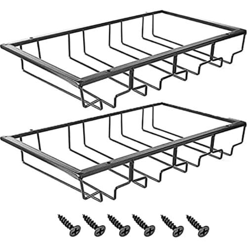 Hot-Hanging Wine Glass Holder,Iron Goblet Holder, with Screws, for Hanging Holder in the Kitchen, Bar or Restaurant