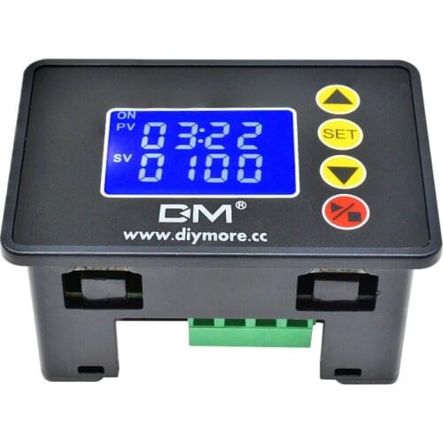 Digital Time Delay Relay AC110V 220V DC 12V 24V LED Display Cycle Timer Control Switch Adjustable Timing Relay Time Delay Switch