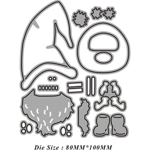 Christmas Santa Claus Metal Cutting Dies Crafts Embossing Scrapbooking Stencil