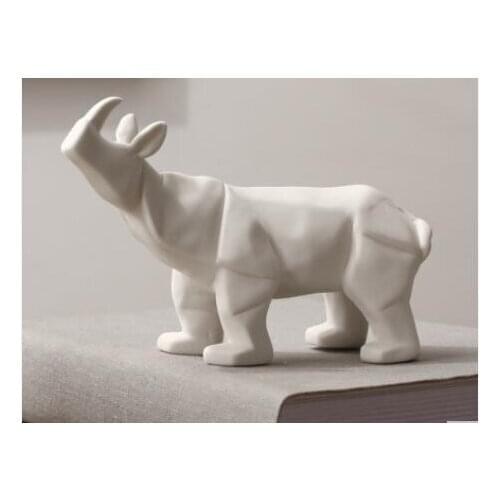 Northern Europe stylist works originality rhinoceros elephant puts out a sitting room wine ark tea table Crafts Sculpture