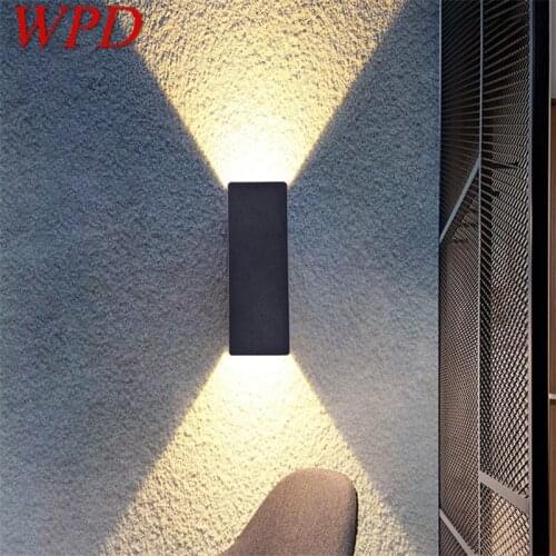 WPD Modern LED Wall Lamps Fixture Creative Black Decorative Sconces Light For Home Bedroom Corridor