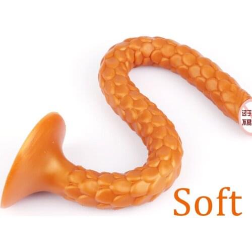 Super Long Realistic Scaly Gold Dildo Anal Butt Plug Anal oral sex vaginal Dilator Men Prostate Masturbation Sex Toy For Couple