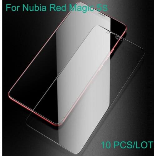 10PCS For Nubia Red magic 5S Glass Tempered Cover Tempered Glass Film Red magic 5S Protection Screen Protector Protective Film