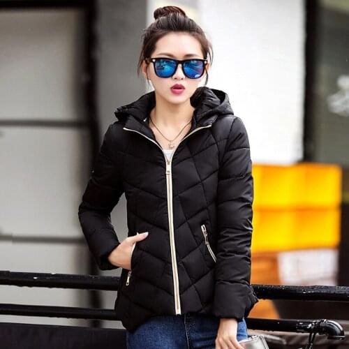 Invierno Mujer Parkas 2020 Warm Winter Coat Women Short Jackets Slim Padded Womens Park Casaco Winter Female WXF354 's