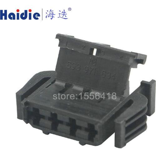 Free shipping 2sets 4pin VW 2.8mm auto wiring plug 893 971 634 electric harness cable connector 893971634