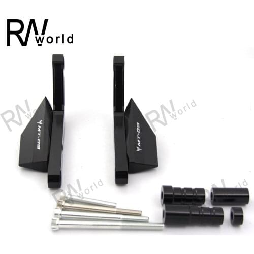 1Set Motorcycle CNC Aluminum Frame Slider Crash Motor Falling Protection Parts For YAMAHA MT09 MT-09 FZ09 FJ-09 XSR900 2016 2017
