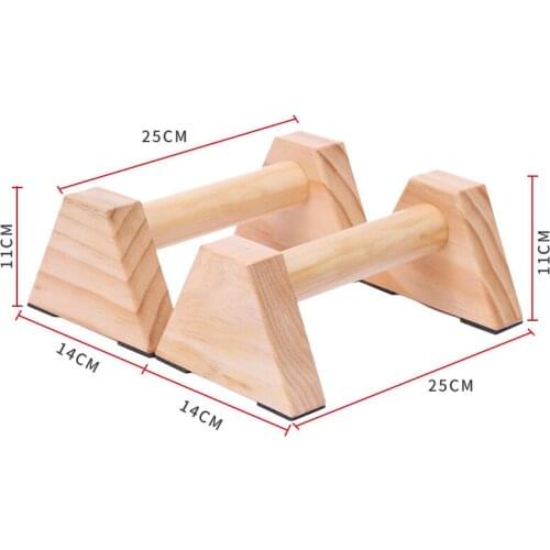 1 Pair Wooden Push-Ups Double Rod Stand Gymnastics Calisthenics Handstand Bar Gym Fitness Tools Training Equipment Double Stand