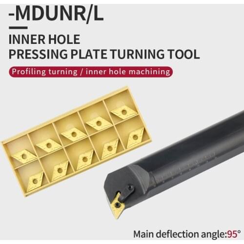 1pc S20R-MDUNR11 S20R-MDUNR15 S25S-MDUNR15 Internal Turning Tool Holder DNMG15 Carbide Inserts Lathe Bar CNC Cutting Tools Set
