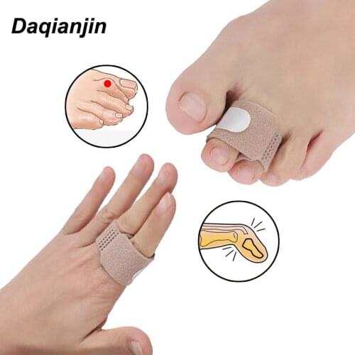 2Pcs Finger Toe Separator Bandage Hallux Valgus Corrector Overlapping Hammer Toe Straightener Unisex Orthopedic Foot Care Tool