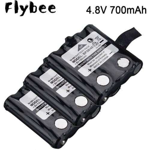 4.8V 700mAh NI-MH Battery Pack For Uniden BP-38 BP-40 BT-1013 BT-537 FRS-008 GMR FRS 2Way Radio Rechargeable Batteries
