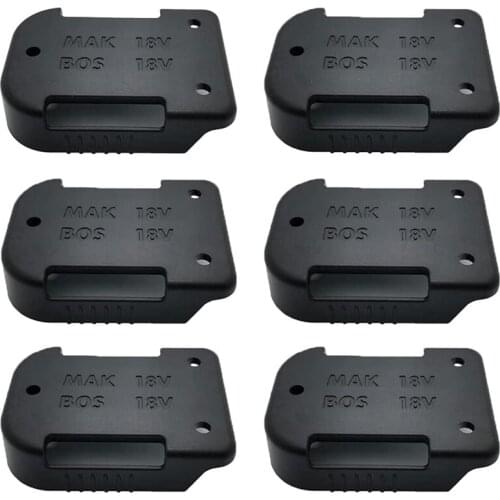 6 Pcs Battery Holder Wall Mount for All Makita/, for 18 V and 14.4 V Batteries for Makita BL1450 BL1815 BL1850