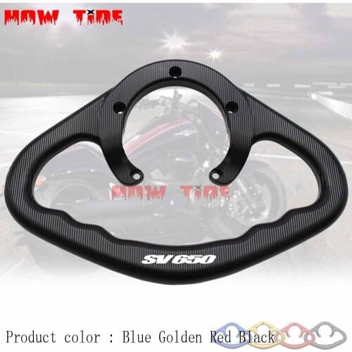 Alconstar- Motorcycle Passenger Handgrips Hand Grip Tank Grab Bar Handles Armrest For Suzuki SV650 / SV650S 2003 - 2013