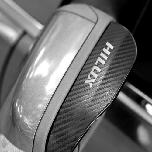 Car Side Rear View Mirror Rain Eyebrow Visor Rain Shield Shade Cover for Toyota Hilux surf vigo revo 2017 2018 Accessories