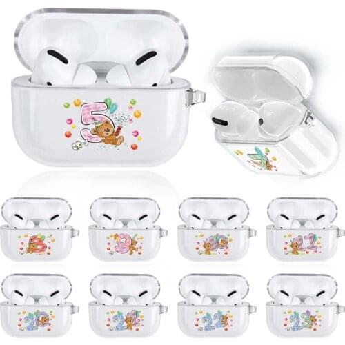 Cases for Apple AirPods Pro Lucky Number/birthday Soft TPU Protective Bluetooth Earphone Cover Charger air pods Pro Case Box