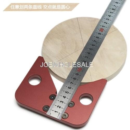 Woodworking center ruler 45 degree angle scribe woodworking tool