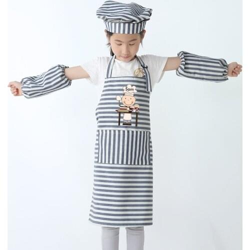 Childrens Baking Smock Baby Eating Kid Anti-stain painting Baby Apron Painting Clothes