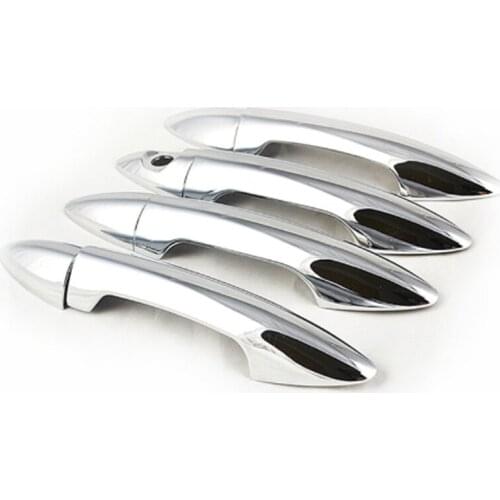 For Kia K2 Rio 3 Sedan 2011-2015 New Car Chrome Door Handle Cover Sticker Accessories