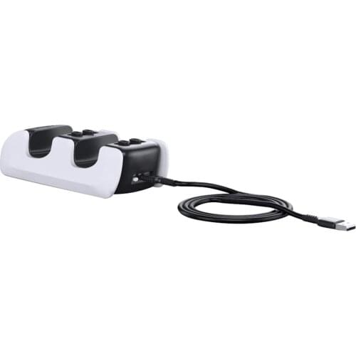 Dual USB Type C Charging Station Charger with 4 USB-C Adapter Compitable for PS5 Controller