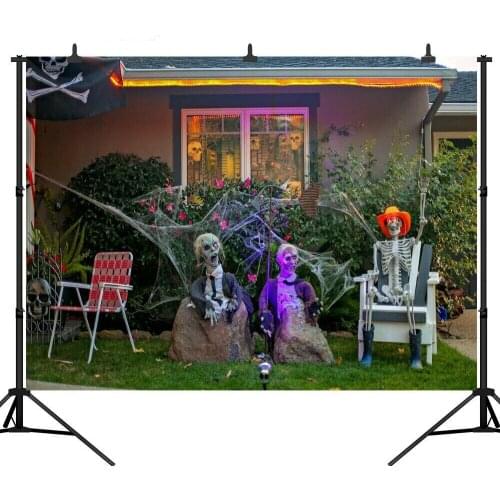 Photography Background Horrible Zombie Halloween theme Backdrop Photo Studio