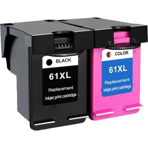 2pcs 61XL BLACK Ink Cartridge for HP 61 XL cartridge use for HP dj 1000 1010 1050 1510 2000 2050 2510 3000 3050 3052 Envy 4500