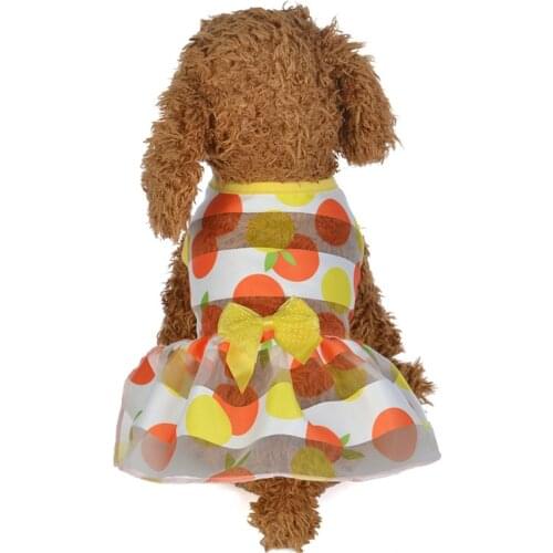 Lovely Pets Spring Summer Colorful Princess Dress Cute Bow Dog Clothes For Small Dogs Pet Products Clothing Costumes Pet Clothes