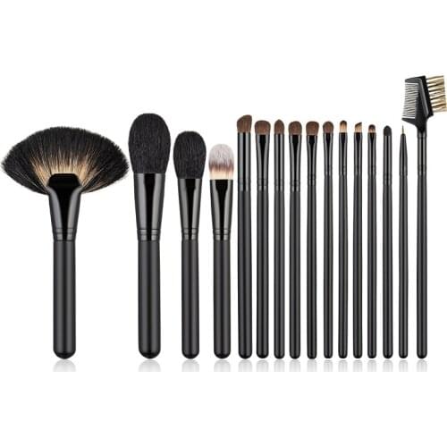 Anmor Goat Hair Makeup Brushes Set Powder Foundation Highlighting Eyeshadow Blending Eye Brow Make Up Tool Brush Maquillaje