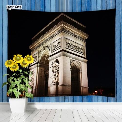 Paris Arc De Tapestry Wall Hanging Classical Places Of Interest Living Room Bedroom Dorm Decor Tapestries Home Art Adornment