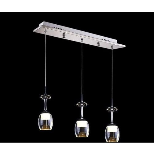 2020 New led Wine Glass pendant lamps high power 15W White/Warm light pendant led lamps led lustre light pendant lights