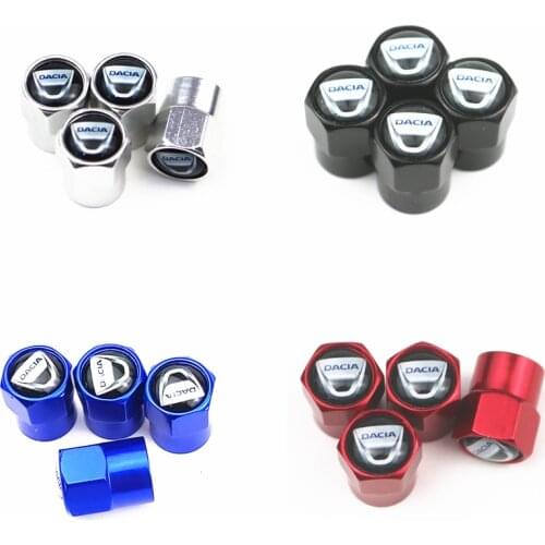 New 4PCS Auto Wheel Tire Valve Stem Caps Cover For Dacia Lodgy 2 Mcv Sandero Duster Logan Sandero Car accessories