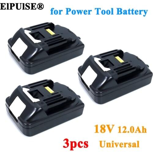3pcs ElPUlSE 18V 12.0Ah Rechargeable Battery Lithium ion for Makita 18v Electrical Tools Battery BL1840 BL1850 BL1830 BL1860