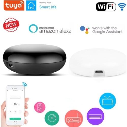 Tuya WiFi IR Remote Control For Air Conditioner TV, Smart Home Infrared Tuya Smart Life Remote Controller For Alexa,Google Home